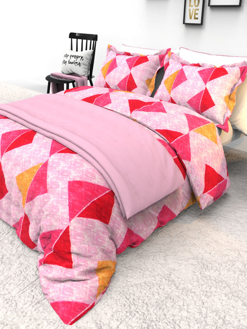 The White Moss Denmark Double bed 100% cotton bedsheet with 2 pillow covers